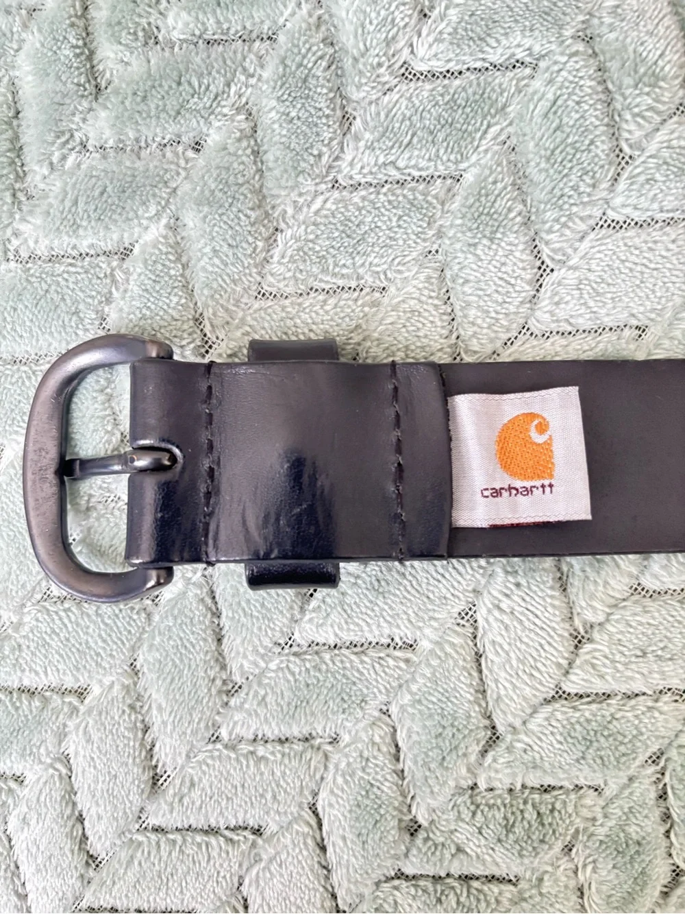 CARHARTT BLACK LEATHER BELT, size XL